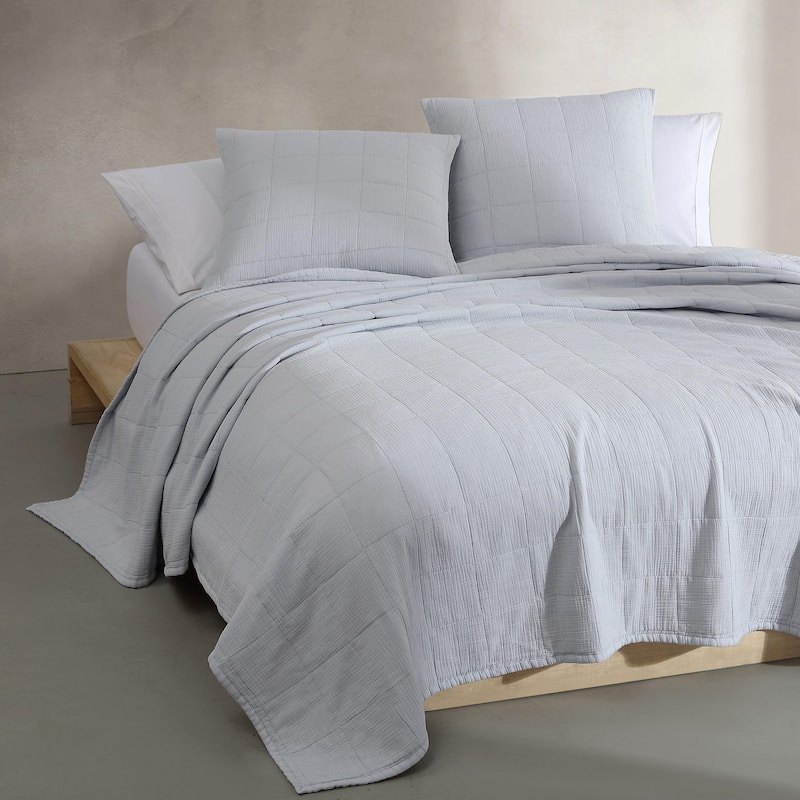 Calvin Klein Cotton Gauze Solid Cotton 2 Piece Euro Sham Set