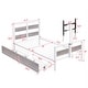 preview thumbnail 17 of 22, Twin Metal Platform Bed with 2 Storage Drawers & Rotatable TV Stand