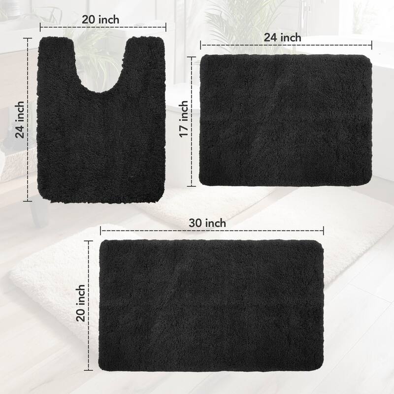 Deconovo Super Absorbent & Thick Bath Mat Rugs (1 PC)