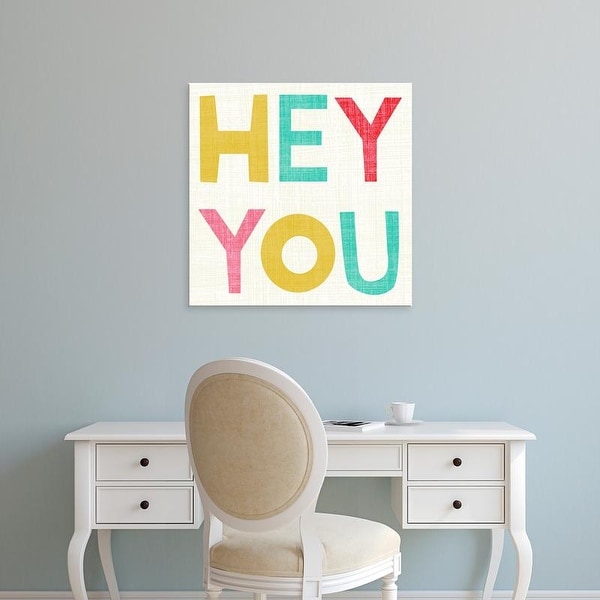 Easy Art Prints Chariklia Zarris's 'Hi You II' Premium Canvas Art