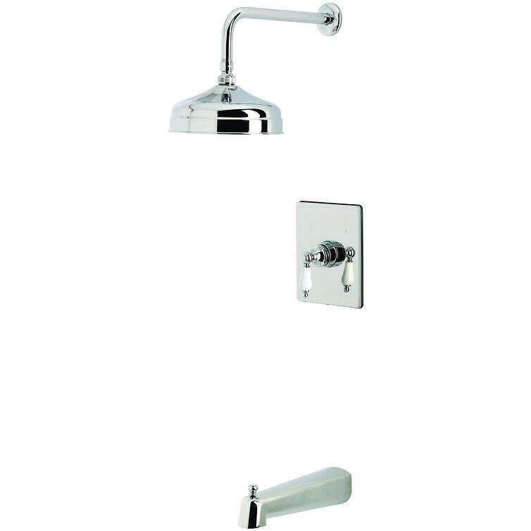 Kingston Brass KB634.PL Victorian Tub and Shower Trim Package with 1.8 - Polished Chrome
