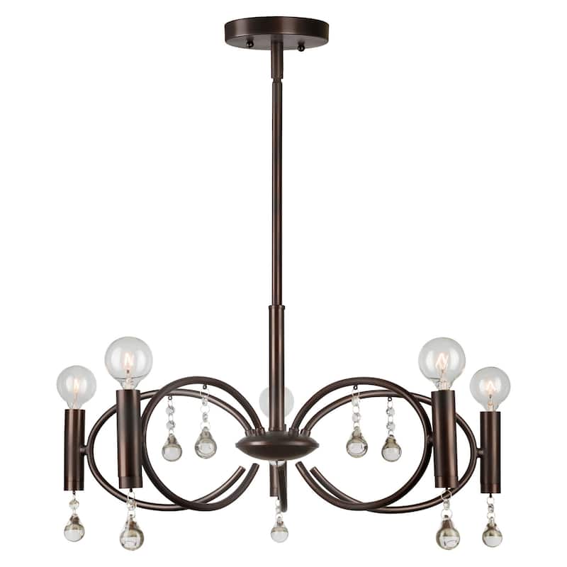 Forte Lighting 5 Light 22" Wide Chandelier