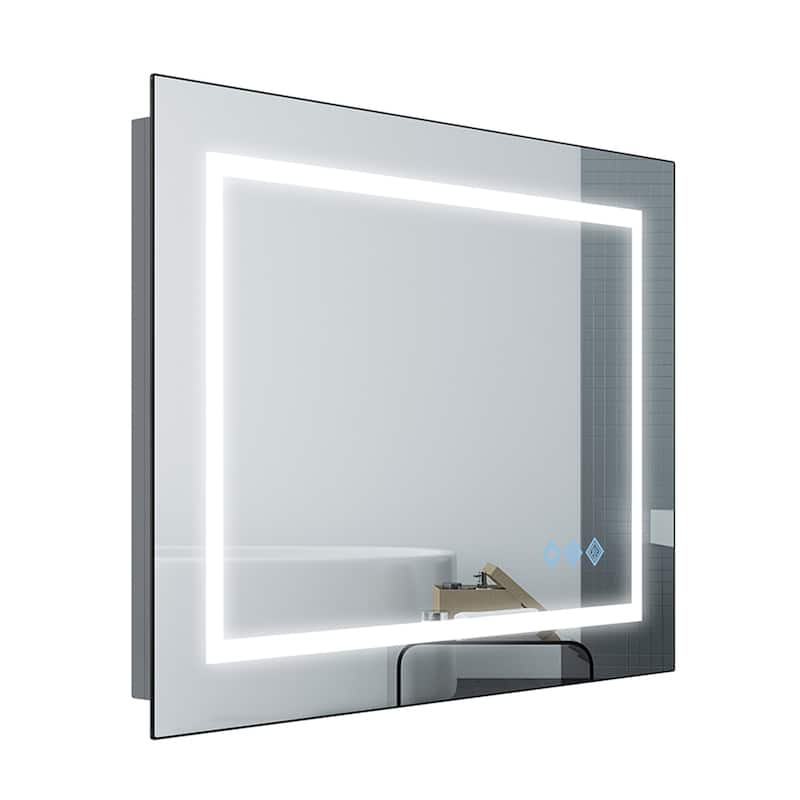 Bathroom Mirror With Lights - Silver