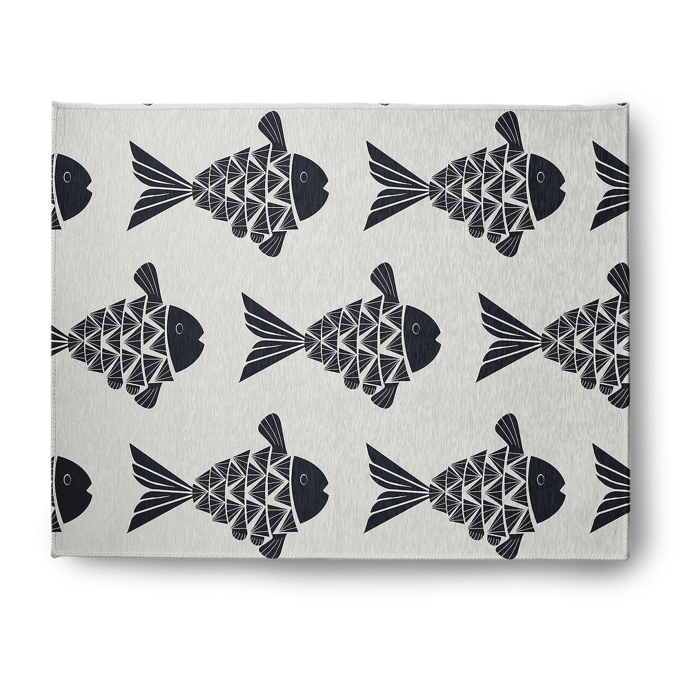 Fish Tales Nautical Indoor/Outdoor Rug