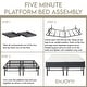 preview thumbnail 7 of 5, Onetan Mattress and Platform Bed Set, 10-Inch Memory Foam Medium Tight Top Hybrid Mattress and 14" Metal Platform Bed
