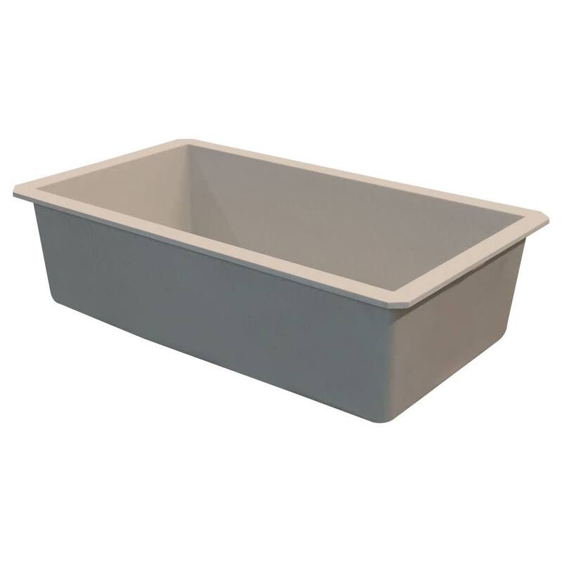 Transolid K-RUSS3118 Radius 31-3/4" Undermount Single Basin Granite
