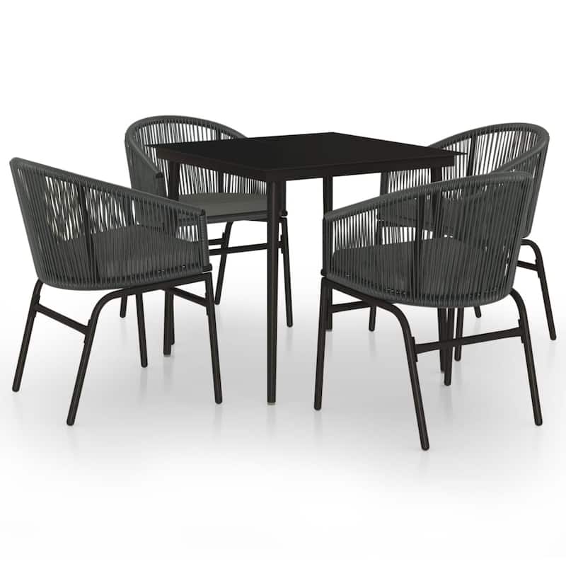 vidaXL Patio Dining Set Outdoor Garden Seat 3/5/7/9 Piece Multi Colors/Sizes