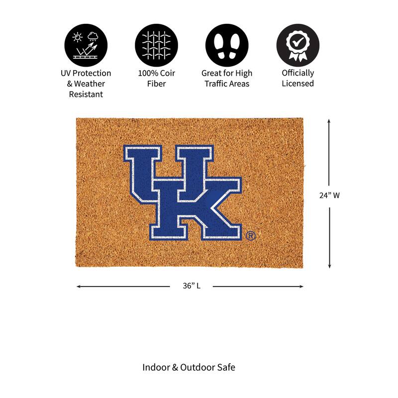 University of Kentucky Full Color Indoor/Outdoor Coir Mat
