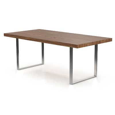 Jordan-2 - 63" Walnut Rectangle Dining Table