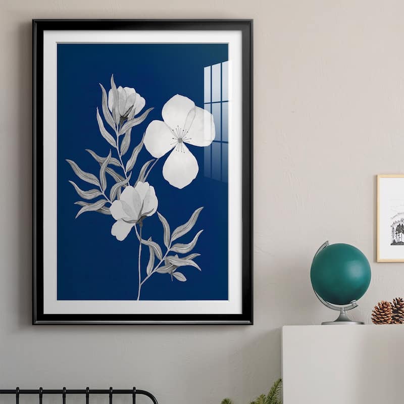 Indigo Sketch II Premium Framed Print - Ready to Hang