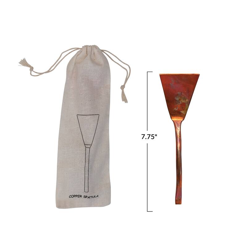 Copper Cake Server in Drawstring Bag - 7.8"L x 2.5"W x 1.0"H