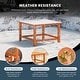 preview thumbnail 7 of 12, Laguna Outdoor 5-Piece Adirondack Chair With Square Coffee Table Conversation Set