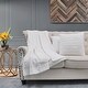 preview thumbnail 58 of 59, FakeFur Throw & 2 Pillow Shell Combo Set, 50" x 60" & 60" x 80" 50" x 60" - Bright White