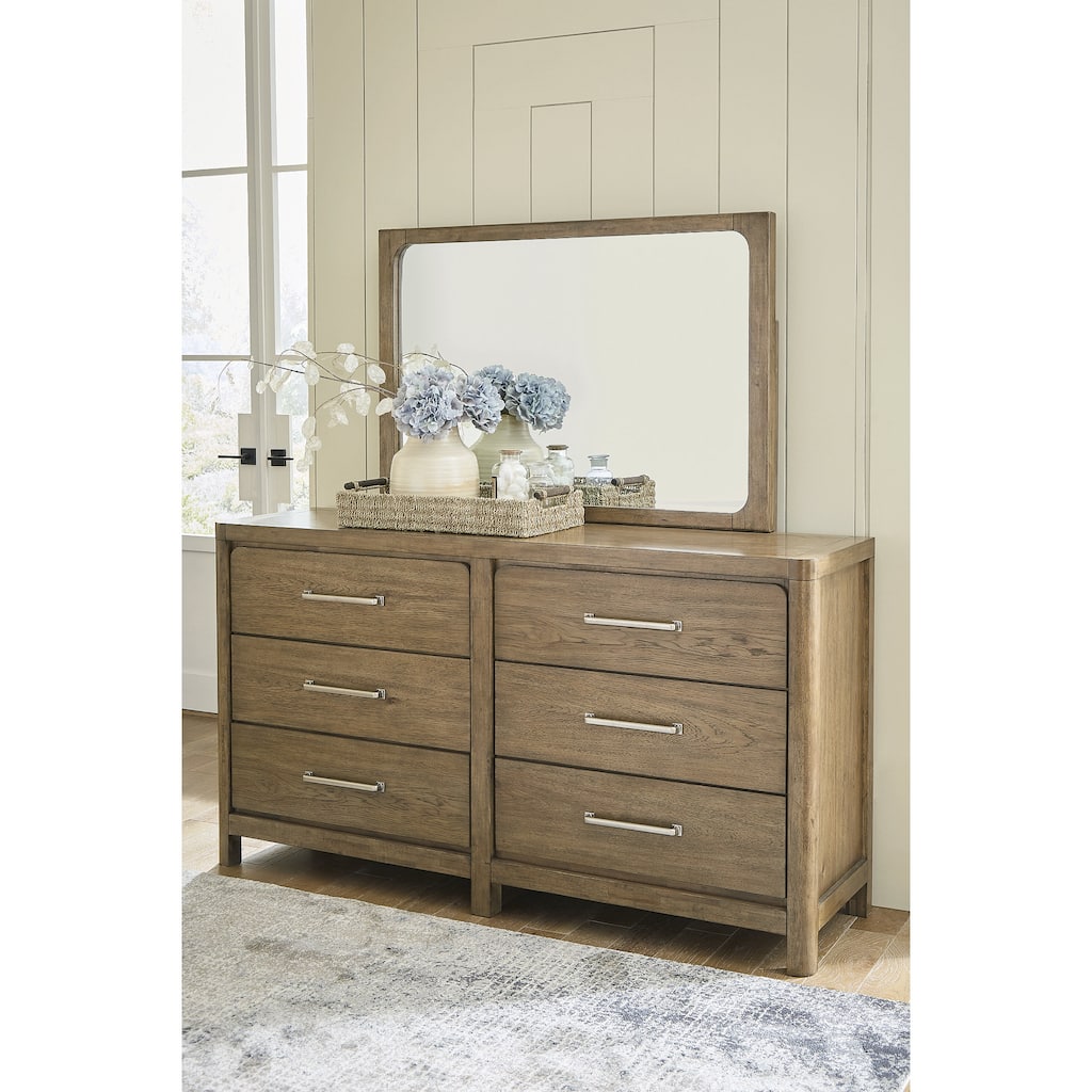 Signature Design by Ashley Cabalynn Brown Dresser and Mirror