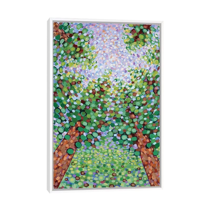 iCanvas "Under The Tall Pines" by Kristen Pobatschnig Framed Canvas Print - White - 48x32