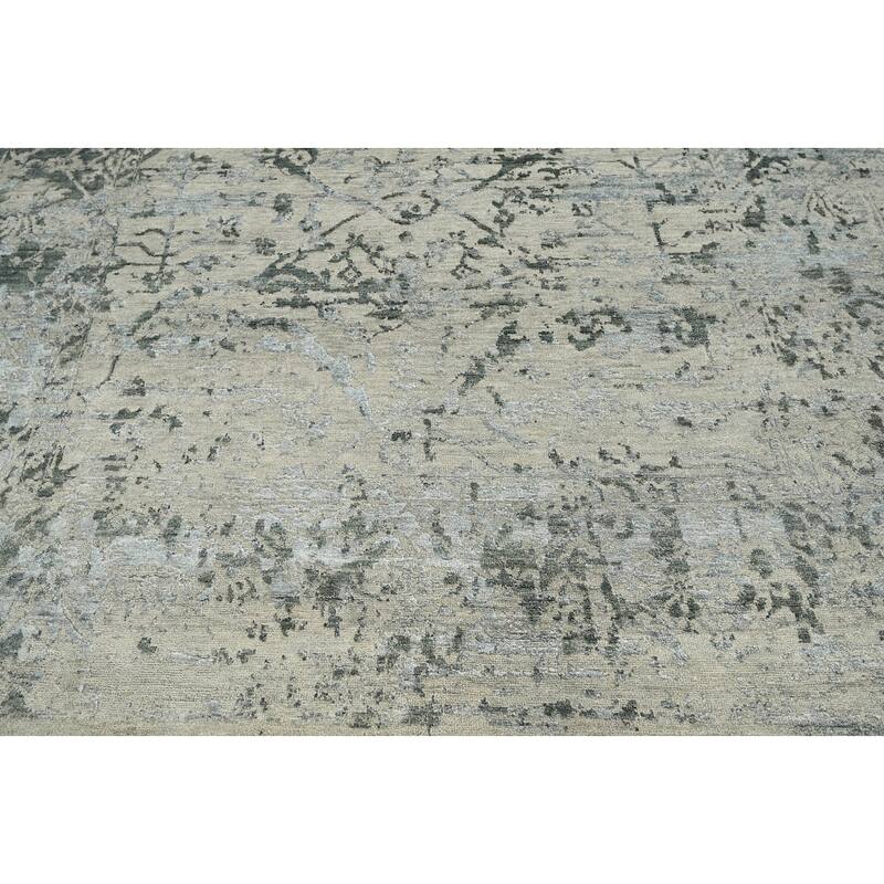 LoomBloom Beige Transitional Turkish Oushak Wool Oriental Area Rug - 7' 8'' x 9' 10''