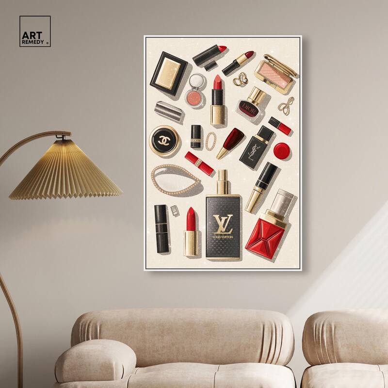 Luxury Makeup Collection Canvas by Art Remedy