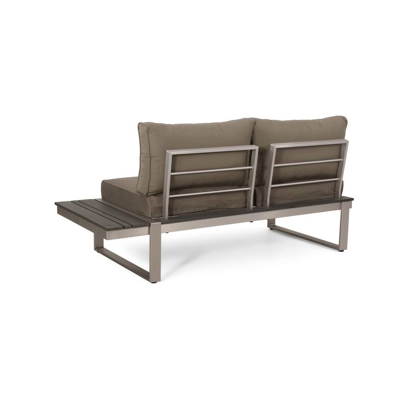 Sterling Aluminum 4-piece Sofa Set with Cushions by Christopher Knight Home
