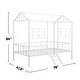preview thumbnail 13 of 13, Metal Twin-Size Loft Bed with House Design