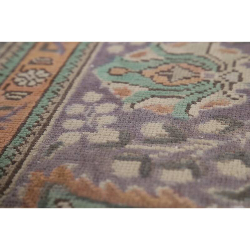 Blue Tabriz Persian Area Rug Hand-Knotted Bedroom Wool Carpet - 6'9"x 9'5"