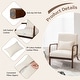 preview thumbnail 9 of 15, Costway 1PC/2PCS Modern Accent Chair Leisure Armchair with Rubber Wood - See Details