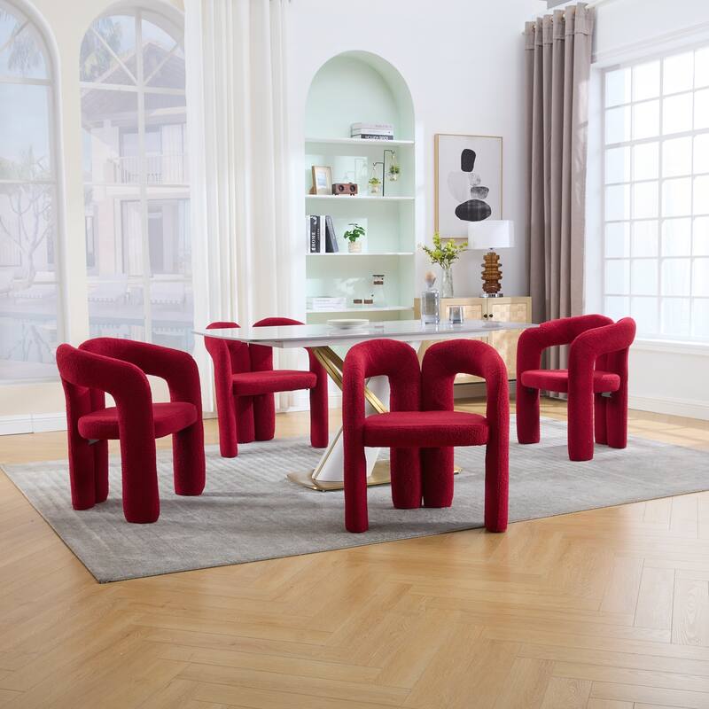Velvet Fabric Upholstered Accent Chair Set of 2