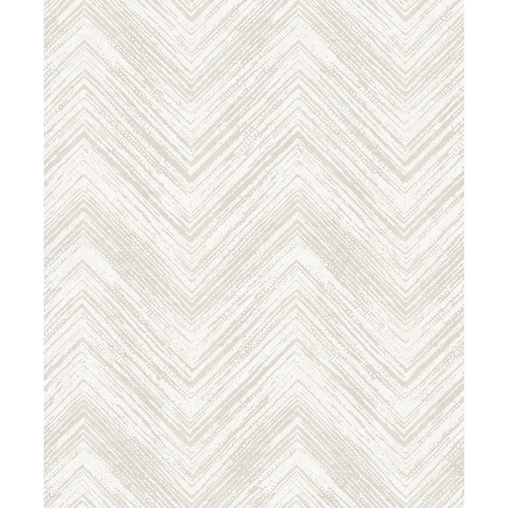 Seabrook Designs Elisiana Chevron Non-Woven Unpasted Wallpaper