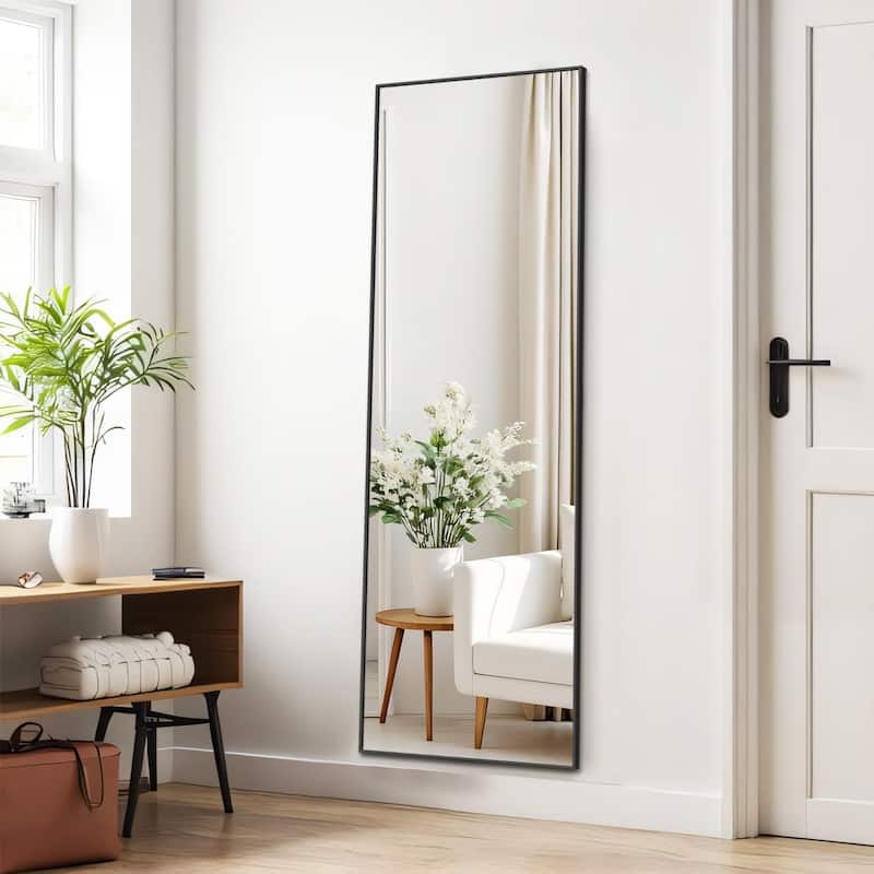 Mirror Full Length, Upgraded 16"x59" Body Wall Mirrors with Shatter-Proof Glass, Floor Standing, Hanging or Leaning