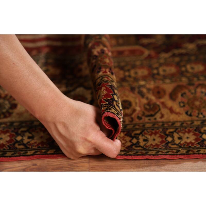 100% Silk Anatolian Turkey Foyer Rug Hand-Knotted Wool Carpet - 4'1" x 5'8"