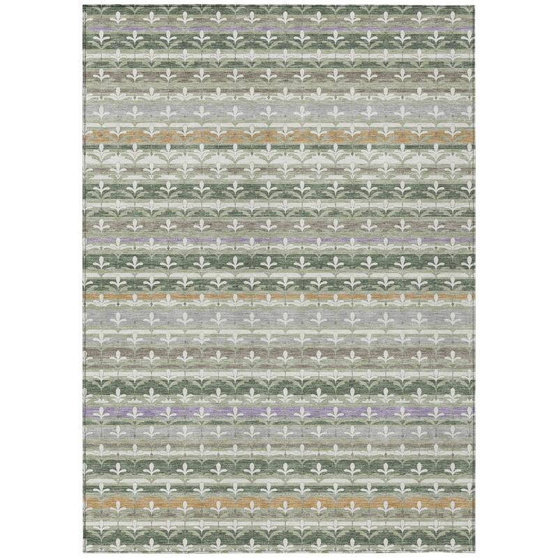 Machine Washable Indoor/ Outdoor Stripe Bramlage Chantille Rug