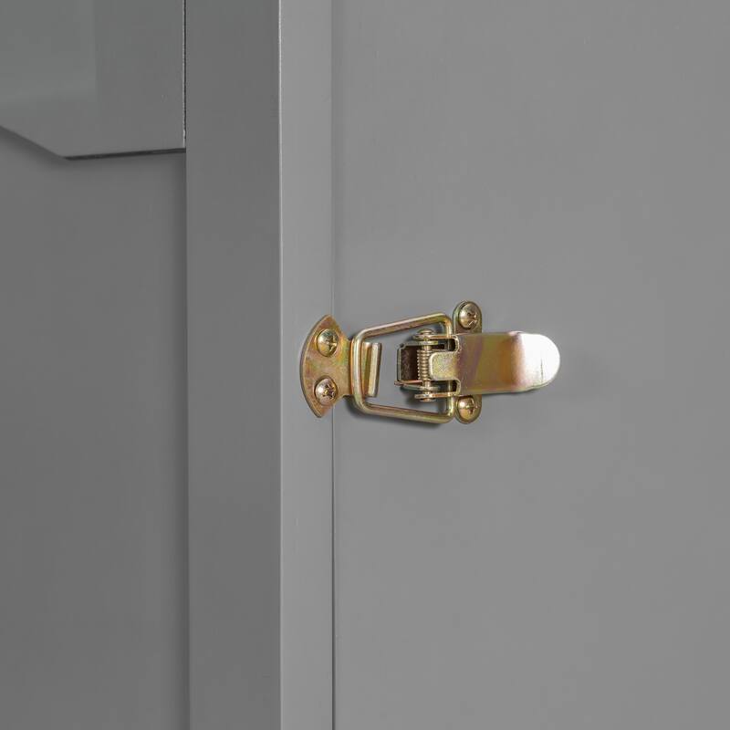 Queen Size Wall Bed with Drawers, USB Ports, and Pulley Design, Gray