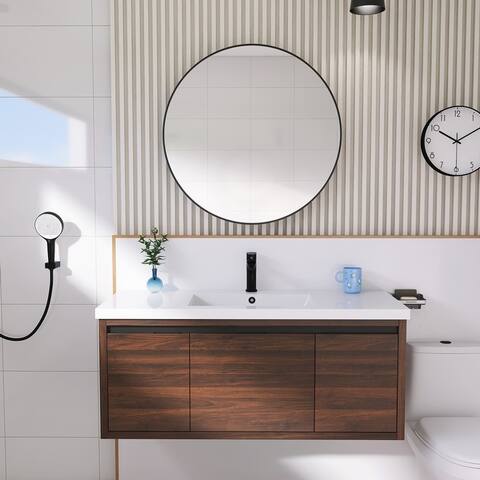 BNK 24/30/36/48 Inch Single Sink Bathroom Vanity with Soft Close Door