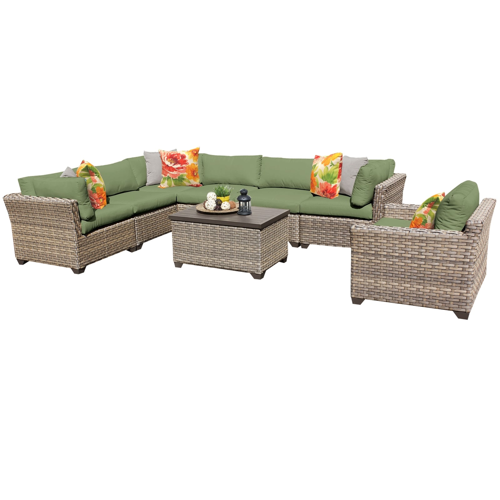 Monterey 8 piece sectional set with cushions cheap