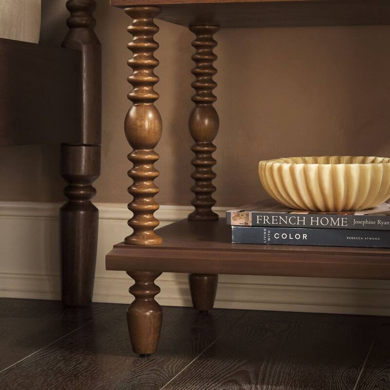 Walker Edison Easy Assembly Solid Wood 1-Drawer Nightstand