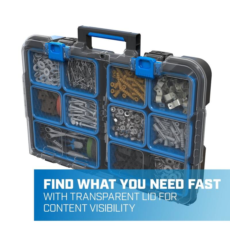 Stack System Tool Box with Removable Organizer Bins