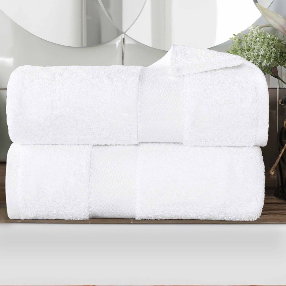 Superior Niles Cotton Ultra-Plush Absorbent Bath Sheets, Set of 2