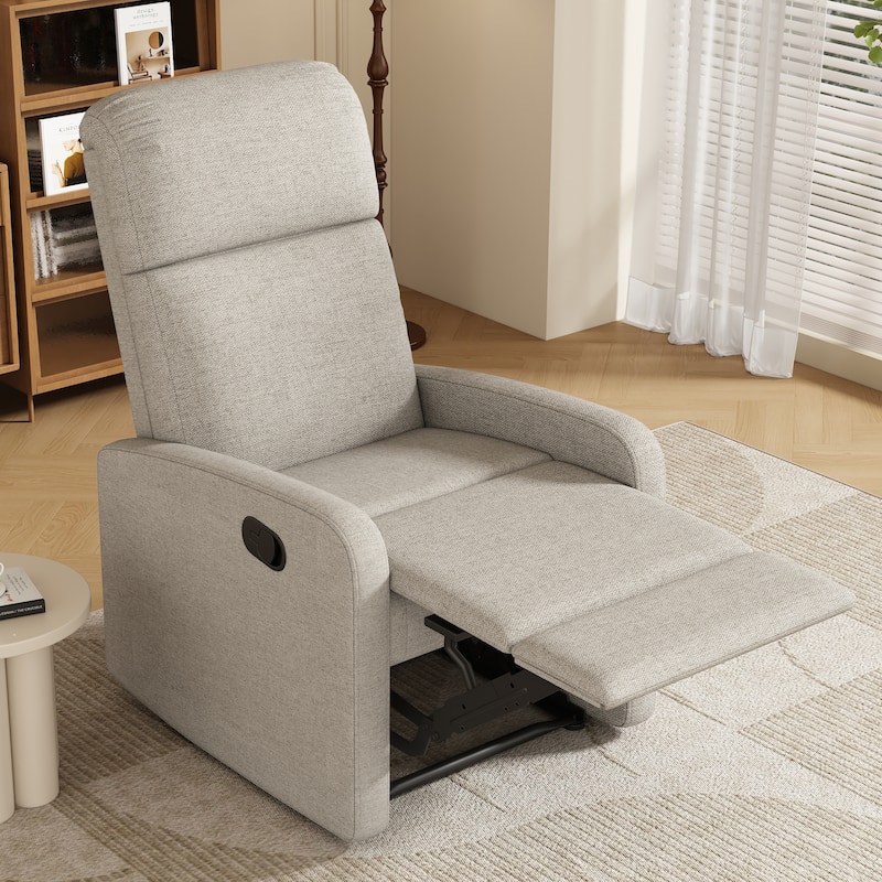 Modern Lounge Chaise Chair, Home Theater Manual Recliner Chair, Accent Chair with Three Adjustable Angles