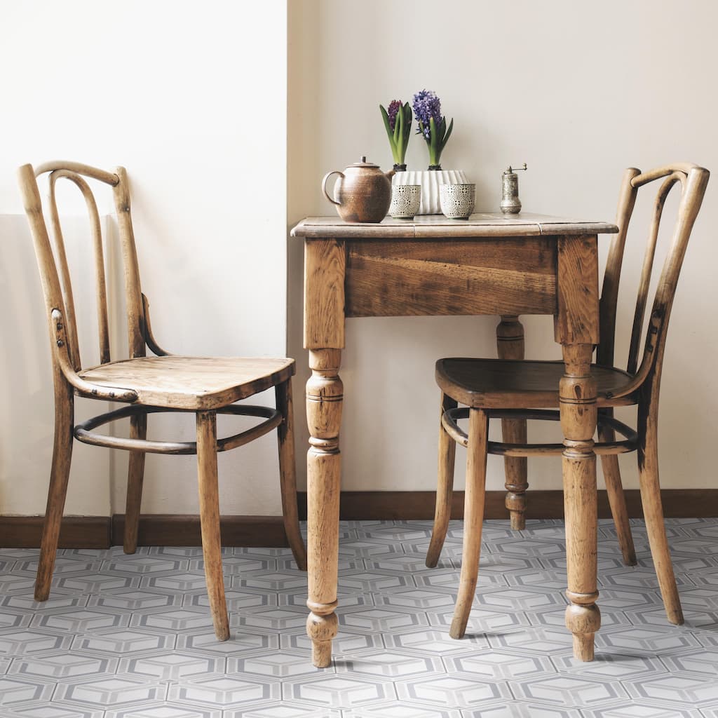 Merola Tile Odda Hex Decor Geo 5-7/8" x 6-3/4" Porcelain Floor and Wall Tile