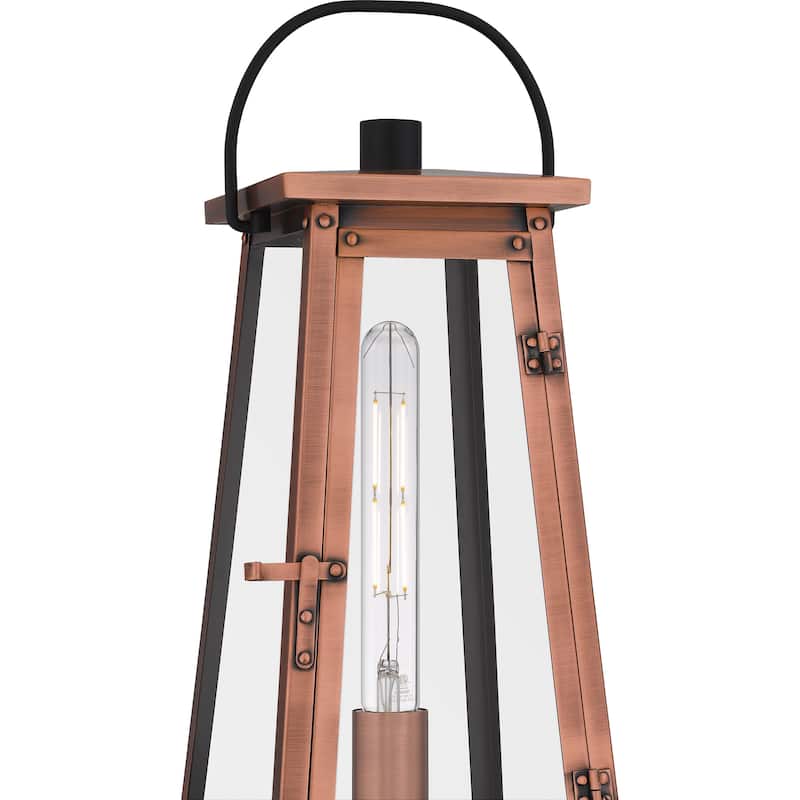 Carolina 1-Light Aged Copper Outdoor Post Lantern