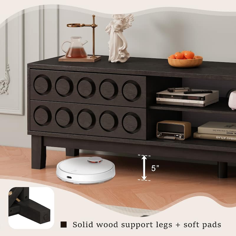 Entertainment Center with Storage and 4 Drawers