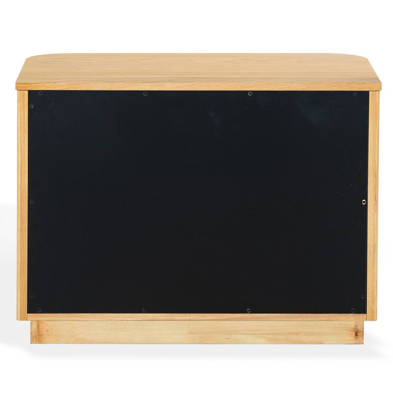 SAFAVIEH Couture Barrymore Reeded Wood 2-Drawer Nightstand