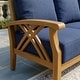 preview thumbnail 19 of 36, Cambridge Casual Carmel 5-Piece Teak Patio Conversation Set