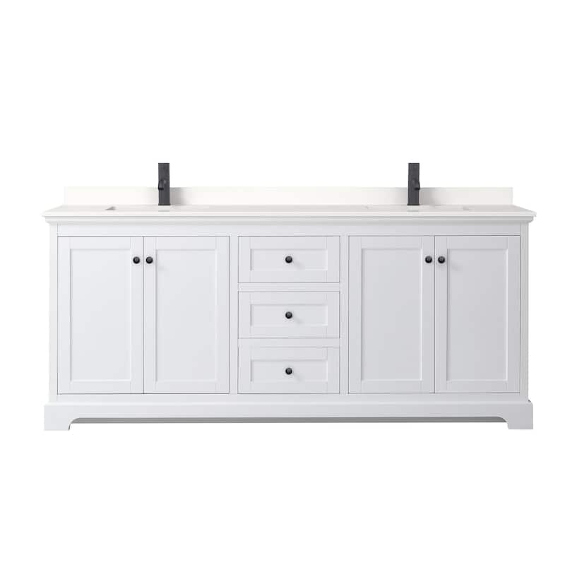 Wyndham Collection WCV232380D-QTZ-UNSMXX Avery 80" Free Standing