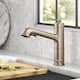 Kraus 2-Function 1-Handle 1-Hole Pulldown Sprayer Brass Kitchen Faucet - KPF-4103 - 10" H (Allyn Pullout) - SFACB - Spot Free Antique Champagne Bronze