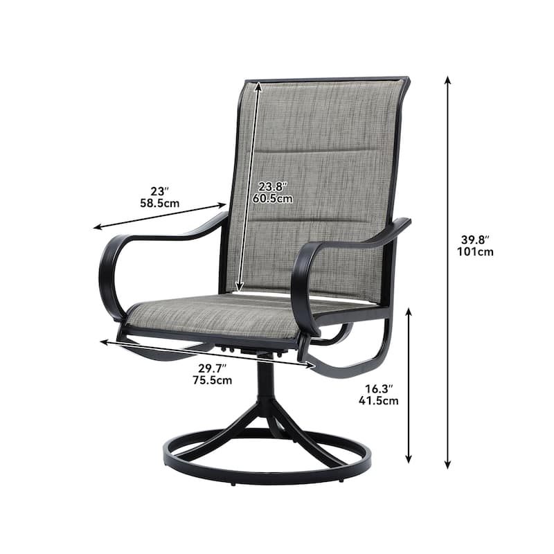 Swivel Outdoor Dining Armchair Collection (Set of 2)