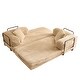 preview thumbnail 43 of 71, OVIOS Supreme Soft Fluffy Loveseat Sleeper Sofa