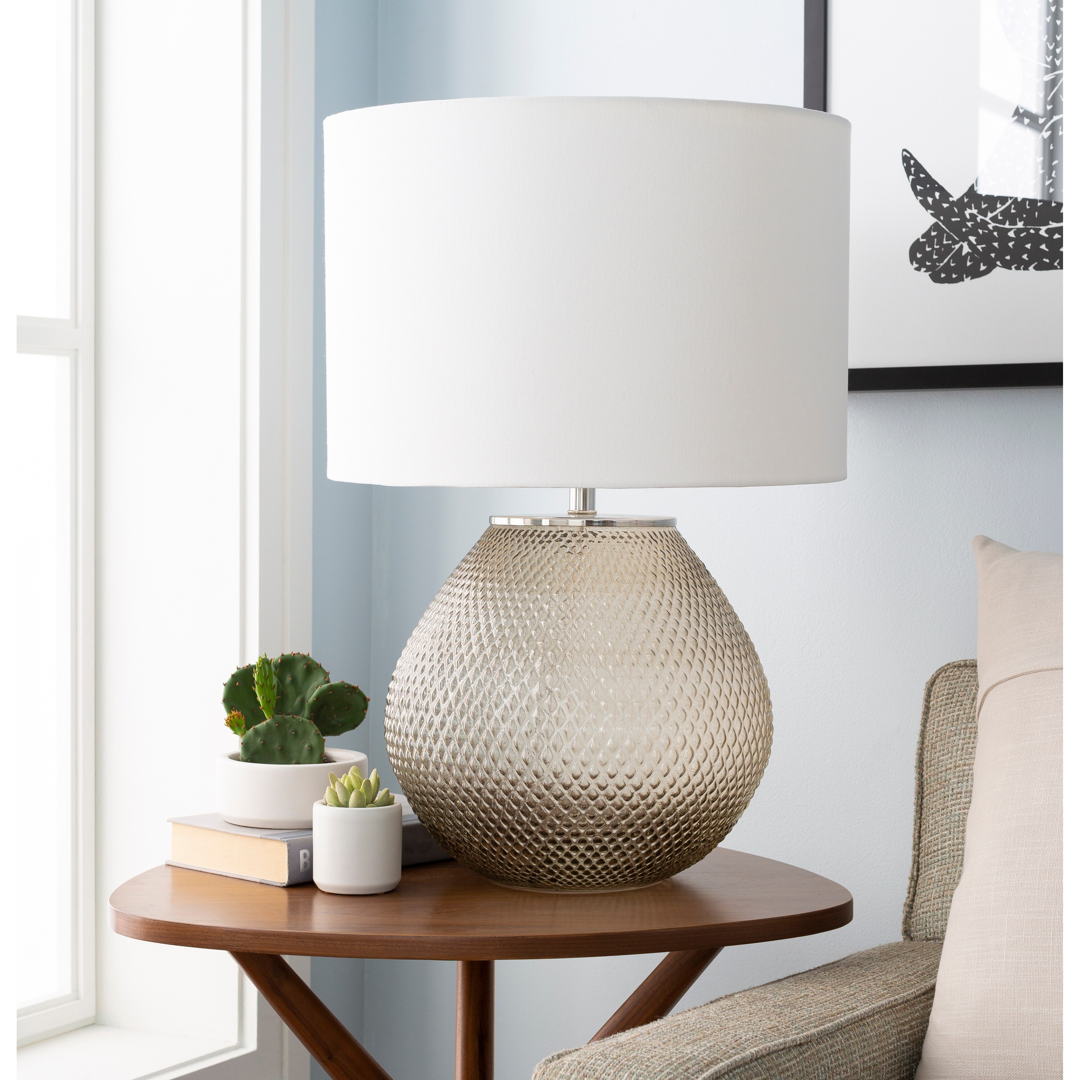 hobnail table lamp