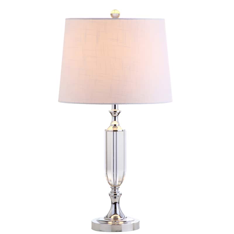 Victoria 27" Crystal LED Table Lamp, Clear by JONATHAN Y