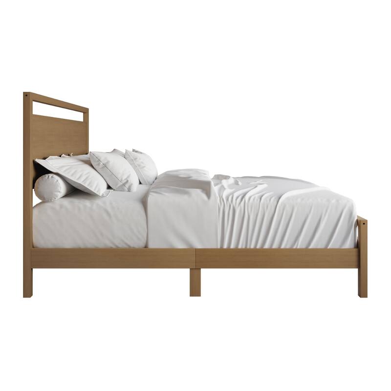 Clayfell Ontario Solid Wood-Look Panel Bed