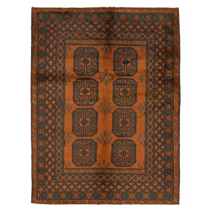 ECARPETGALLERY Hand-knotted Uzbek Kargahi Brown Wool Rug - 4'11 x 6'4 - 4'11 x 6'4 - Brown
